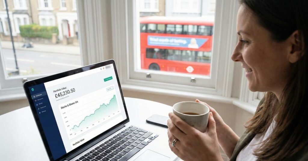 Stocks and Shares ISA investment account dashboard