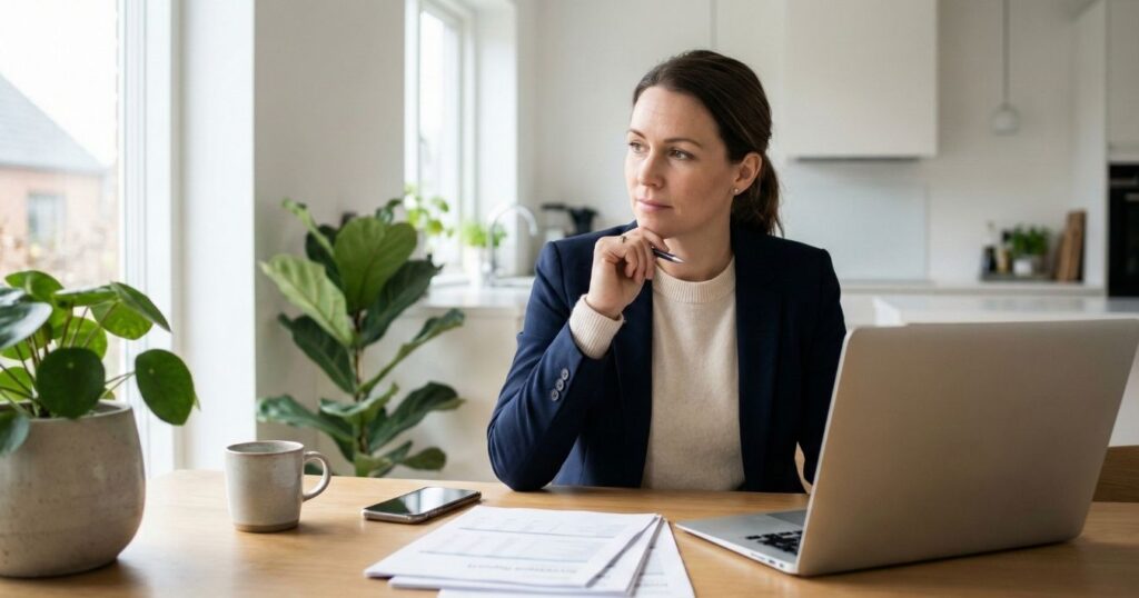 Trading 212 vs eToro fee comparison with British pound coins and calculator on wooden desk