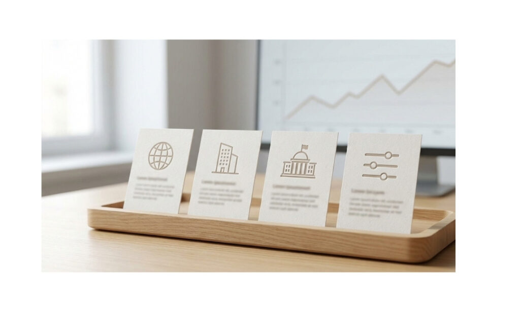 Concept image showing a diversified beginner portfolio across funds, shares, bonds and ready-made options